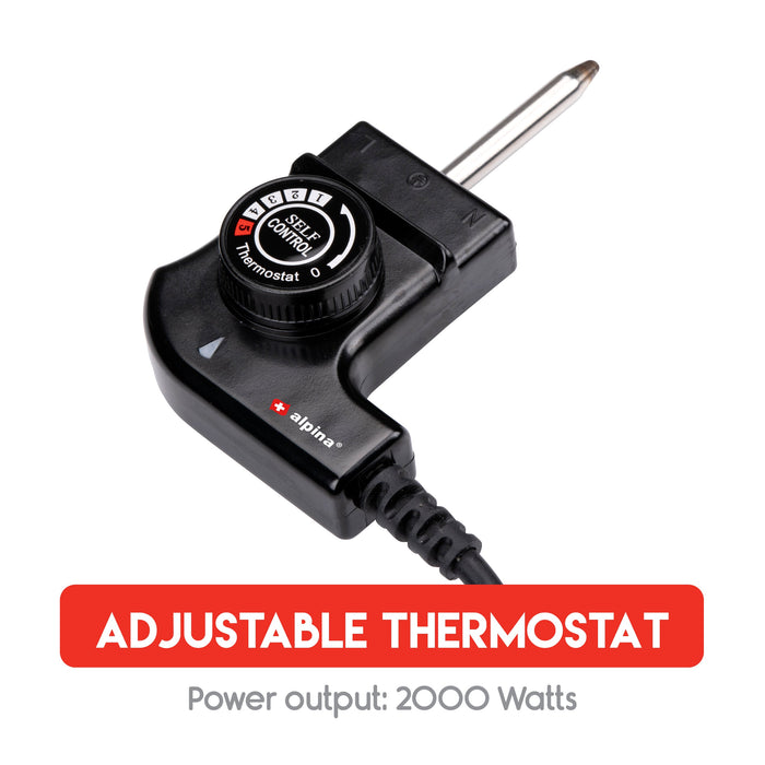 Alpina – Teppanyaki Grillplaat 2000W – Anti - aanbak & Verstelbaar - Bivakshop