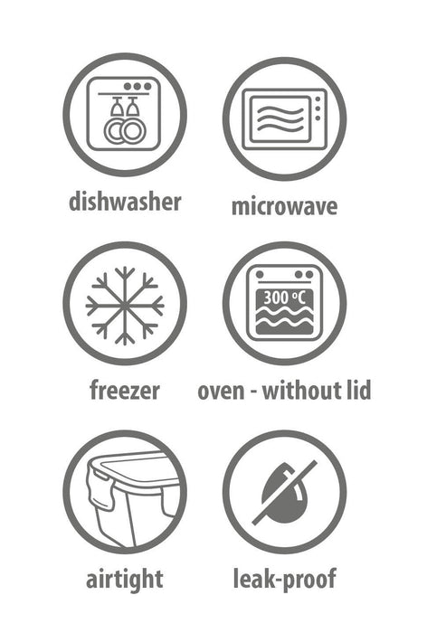 Alpina - Vershouddozenset – 8 Stuks (4 Maten) – Luchtdicht & Stapelbaar – Food Containers - Bivakshop