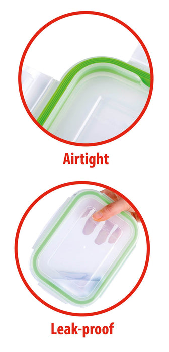 Alpina - Vershouddozenset – 8 Stuks (4 Maten) – Luchtdicht & Stapelbaar – Food Containers - Bivakshop