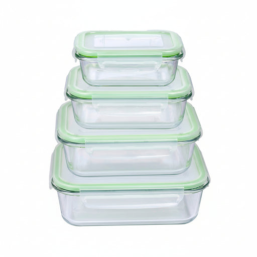 Alpina - Vershouddozenset – 8 Stuks (4 Maten) – Luchtdicht & Stapelbaar – Food Containers - Bivakshop