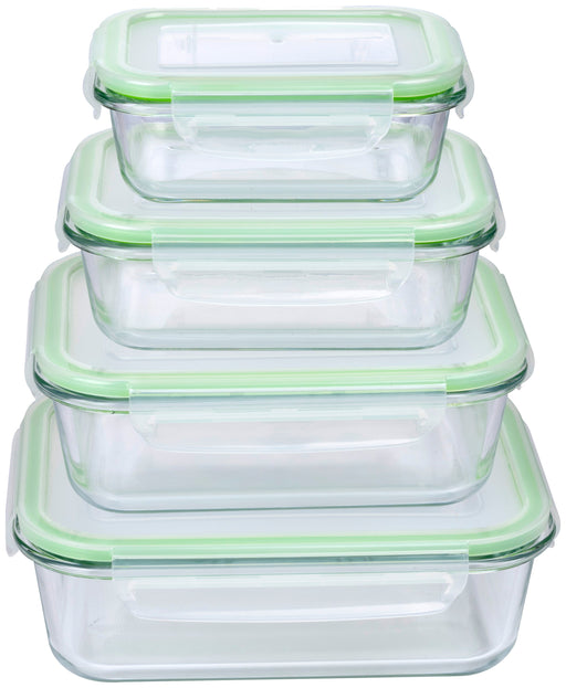 Alpina - Vershouddozenset – 8 Stuks (4 Maten) – Luchtdicht & Stapelbaar – Food Containers - Bivakshop