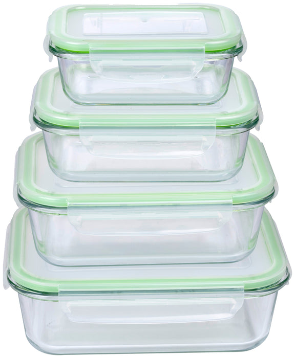 Alpina - Vershouddozenset – 8 Stuks (4 Maten) – Luchtdicht & Stapelbaar – Food Containers - Bivakshop