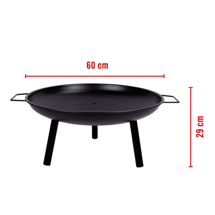 Alpina - Vuurschaal (Firepit) – 60 x 60 x 29 cm – Modern & Sfeervol - Bivakshop