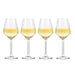 Alpina – Wijnglazen Set Witte Wijn (4 stuks) – 38 cl Optiek Glas - Bivakshop