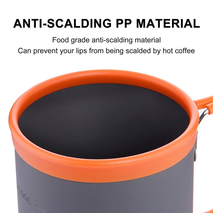 Aluminium campingmok – 0,3L lichtgewicht outdoor beker voor koffie, thee & trekking - Bivakshop