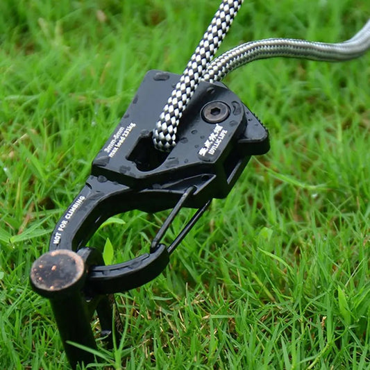 Aluminium touwspanner – Snelle en roestvrije tentkoord versteller voor camping & luifels - Bivakshop
