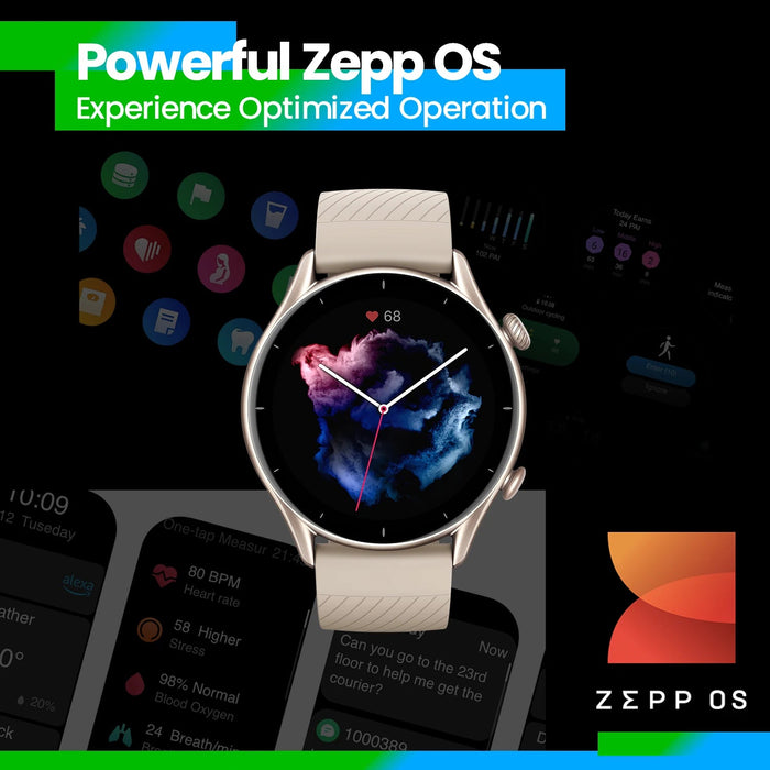 Amazfit GTR 3 smartwatch - Stijlvolle horloge - Amoled display - ingebouwde gps - Bivakshop