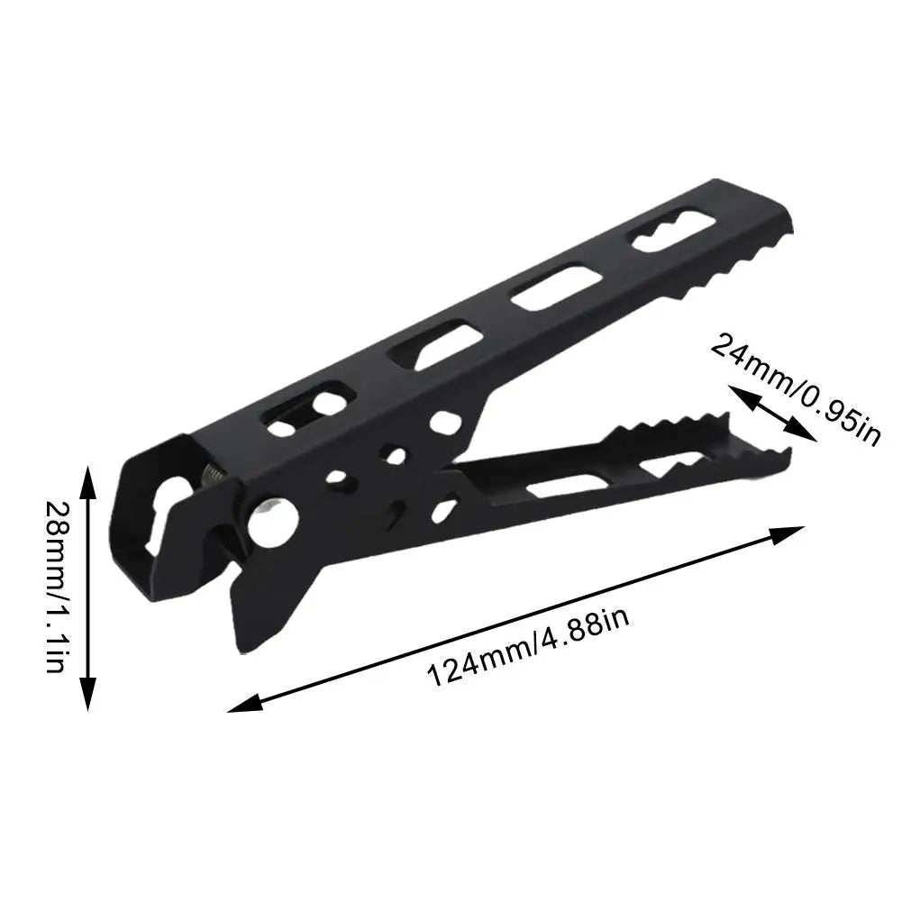 Anti - aanbak Pan - en Komgrijper – Opvouwbare Aluminium Handgreep – Camping, Hiking & BBQ Kookgerei - Bivakshop