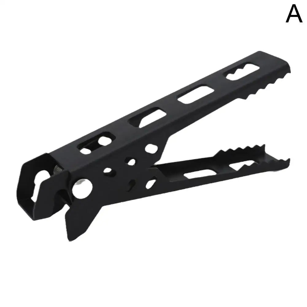 Anti - aanbak Pan - en Komgrijper – Opvouwbare Aluminium Handgreep – Camping, Hiking & BBQ Kookgerei - Bivakshop