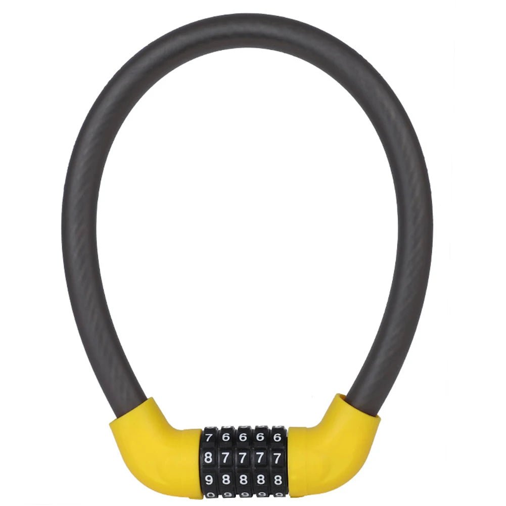 Anti diefstal fietsslot - 4 cijferig wachtwoord veiligheidsketting - Voor fiets scooter motor - Bivakshop