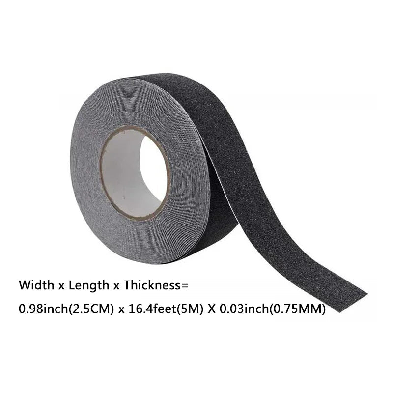 Anti - slip tape 5M – Waterdichte grip tape zelfklevend – Geschikt voor trappen, hellingen & skateboards - Bivakshop