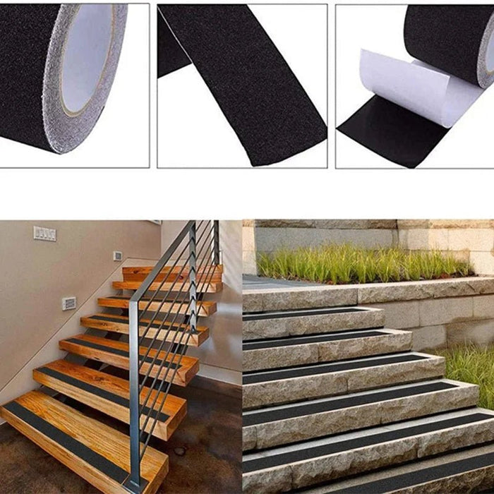 Anti - slip tape 5M – Waterdichte grip tape zelfklevend – Geschikt voor trappen, hellingen & skateboards - Bivakshop