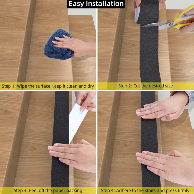 Anti - slip tape 5M – Waterdichte grip tape zelfklevend – Geschikt voor trappen, hellingen & skateboards - Bivakshop