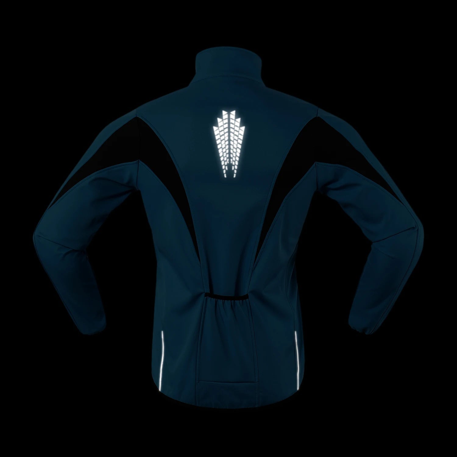 ARSUXEO Thermisch Fietsjack - Reflecterend Softshell Wielerjas voor Heren - Bivakshop