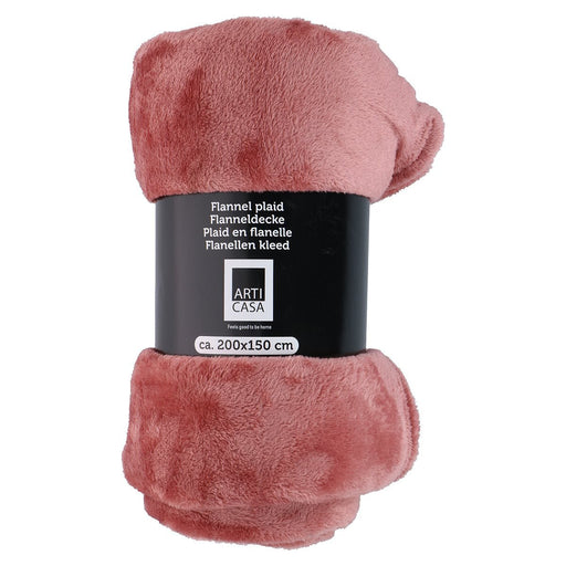 Arti Casa – Fleece deken – 150x200 cm – Roze - Bivakshop