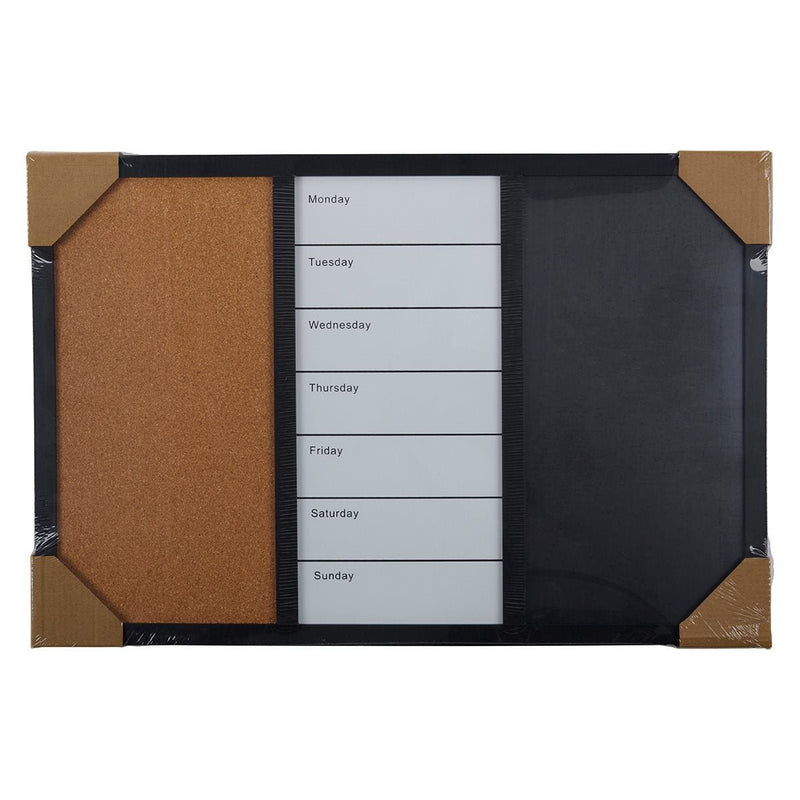 Arti Casa - Planboard Combo – Whiteboard & Prikbord Set – Compleet voor Organisatie en Planning - Bivakshop
