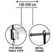 Arti Casa - Tafelklem – Verstelbare Clamp voor Werktafel – Robuust & Multifunctioneel - Bivakshop