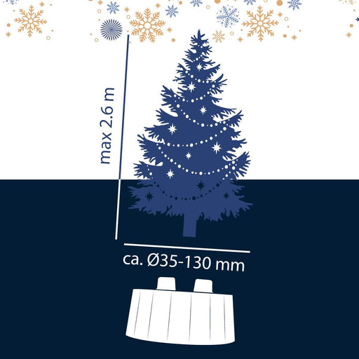 Arti Casa – Universele Kerstboom Standaard (Ø40 cm) – Voor Bomen tot 2,6m - Bivakshop