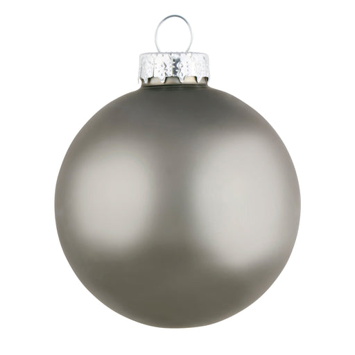 Arti Casa - Zilveren Kerstballen – Glas – Set van 6, 8 cm - Bivakshop