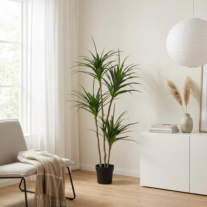 Artificial Dracaena – Luxe Kunstplant – 165 cm – Onderhoudsvrij & Modern - Bivakshop