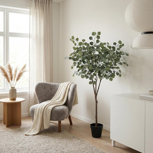 Artificial Eucalyptus Boom – Luxe Kunstplant – 150 cm – Onderhoudsvrij & Stijlvol - Bivakshop