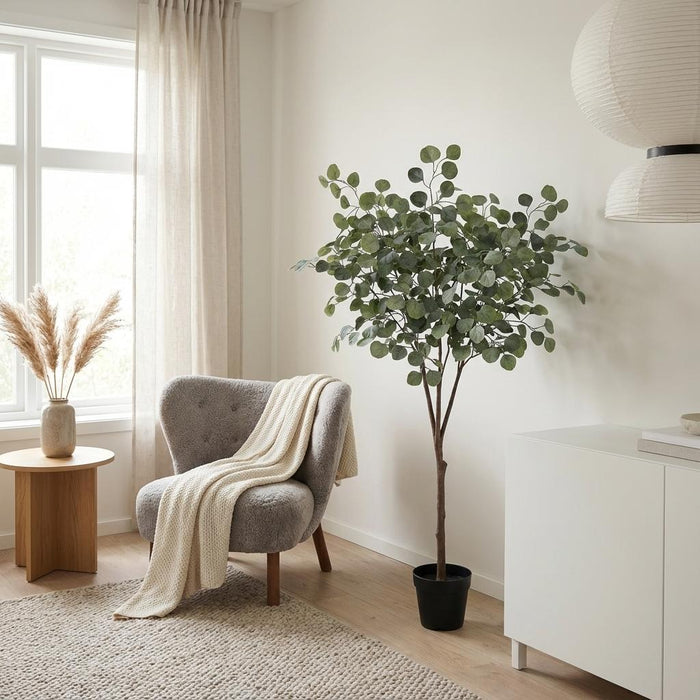Artificial Eucalyptus Boom – Luxe Kunstplant – 150 cm – Onderhoudsvrij & Stijlvol - Bivakshop
