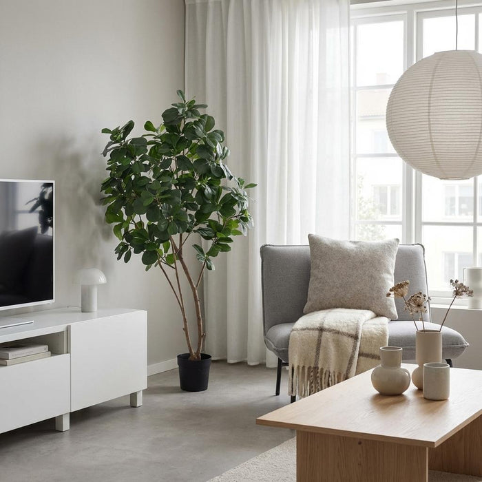 Artificial Ficus Lyrata Boom – Luxe Kunstplant – 180 cm – Onderhoudsvrij & Tropisch - Bivakshop