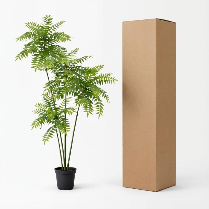 Artificial Mahonia XXL – Realistische Kunstplant – 185 cm – Onderhoudsvrij Groen - Bivakshop