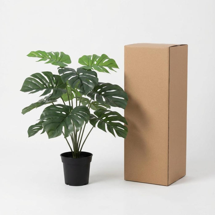Artificial Monstera Deliciosa – Compacte Kunstplant – 45 cm – Onderhoudsvrij Groen - Bivakshop