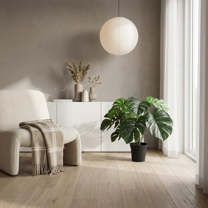 Artificial Monstera Deliciosa – Compacte Kunstplant – 45 cm – Onderhoudsvrij Groen - Bivakshop