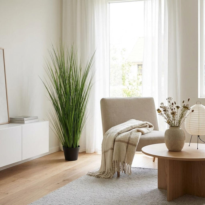 Artificial Onion Grass – Siergras Kunstplant – 130 cm – Onderhoudsvrij & Natuurlijk - Bivakshop