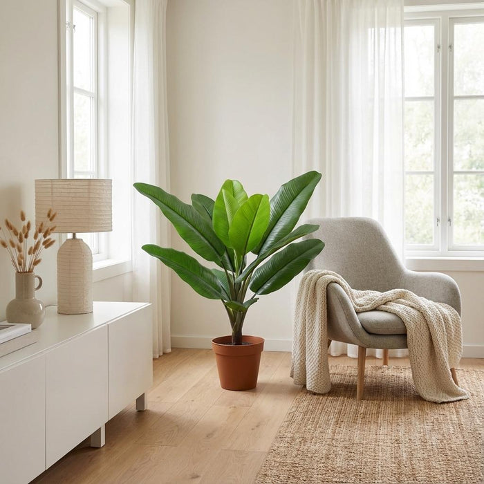 Artificial Philodendron Jungle King – Compacte Kunstplant – 45 cm – Onderhoudsvrij - Bivakshop