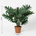 Artificial Philodendron Selloum – Tropische Kunstplant – 70 cm – Onderhoudsvrij - Bivakshop
