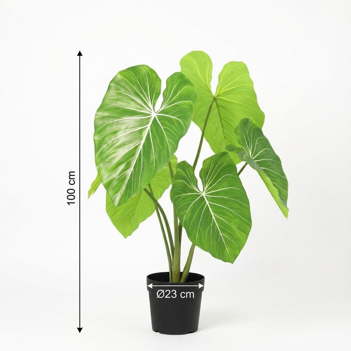 Artificial Philodendron – Tropische Kunstplant – 100 cm – Onderhoudsvrij & Groen - Bivakshop