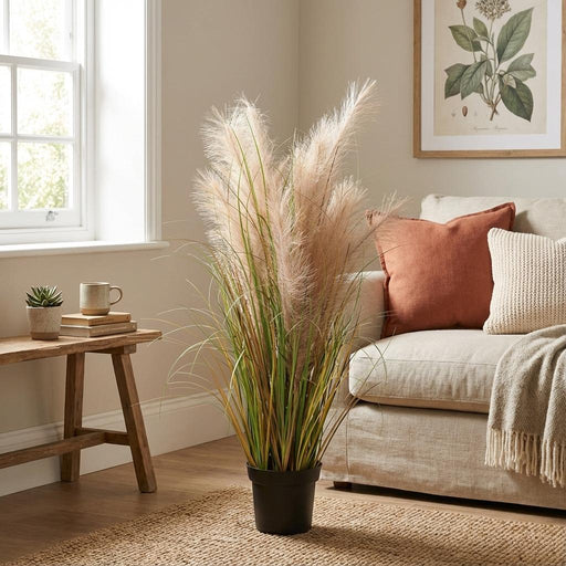 Artificial Phragmites Grass – Rietgras Kunstplant – 95 cm – Onderhoudsvrij - Bivakshop