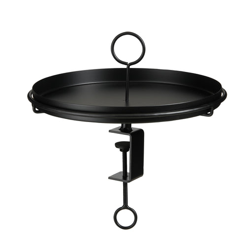 Aston Tray met Klem – Afneembaar – Zwart – H30 x D30,5 cm - Bivakshop