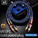 ATAUDIO HiFi RCA - kabel - 6N OFC audio kabel - 2RCA male naar male voor versterkers en luidsprekers - Bivakshop