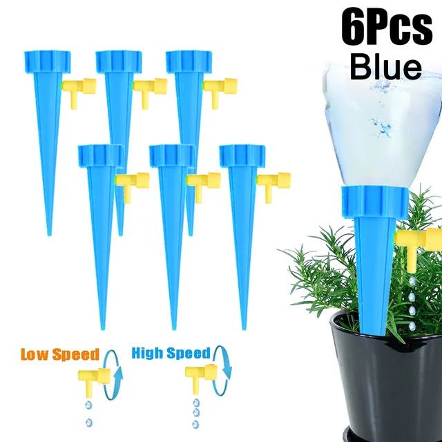 Automatisch druppelirrigatiesysteem met zelfwaterende spikes - Controleerbare plantbewatering voor tuin en binnenruimte - Bivakshop