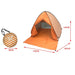 Automatische instant pop - up strandtent - UV - bescherming & waterdicht met deurgordijn - Bivakshop