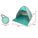 Automatische instant pop - up strandtent - UV - bescherming & waterdicht met deurgordijn - Bivakshop