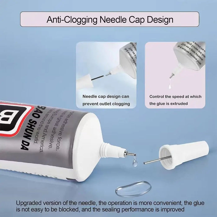 B7000 Universele Reparatielijm – Sterk, Waterdicht & Snelle Hechting (15 - 110ml) - Bivakshop