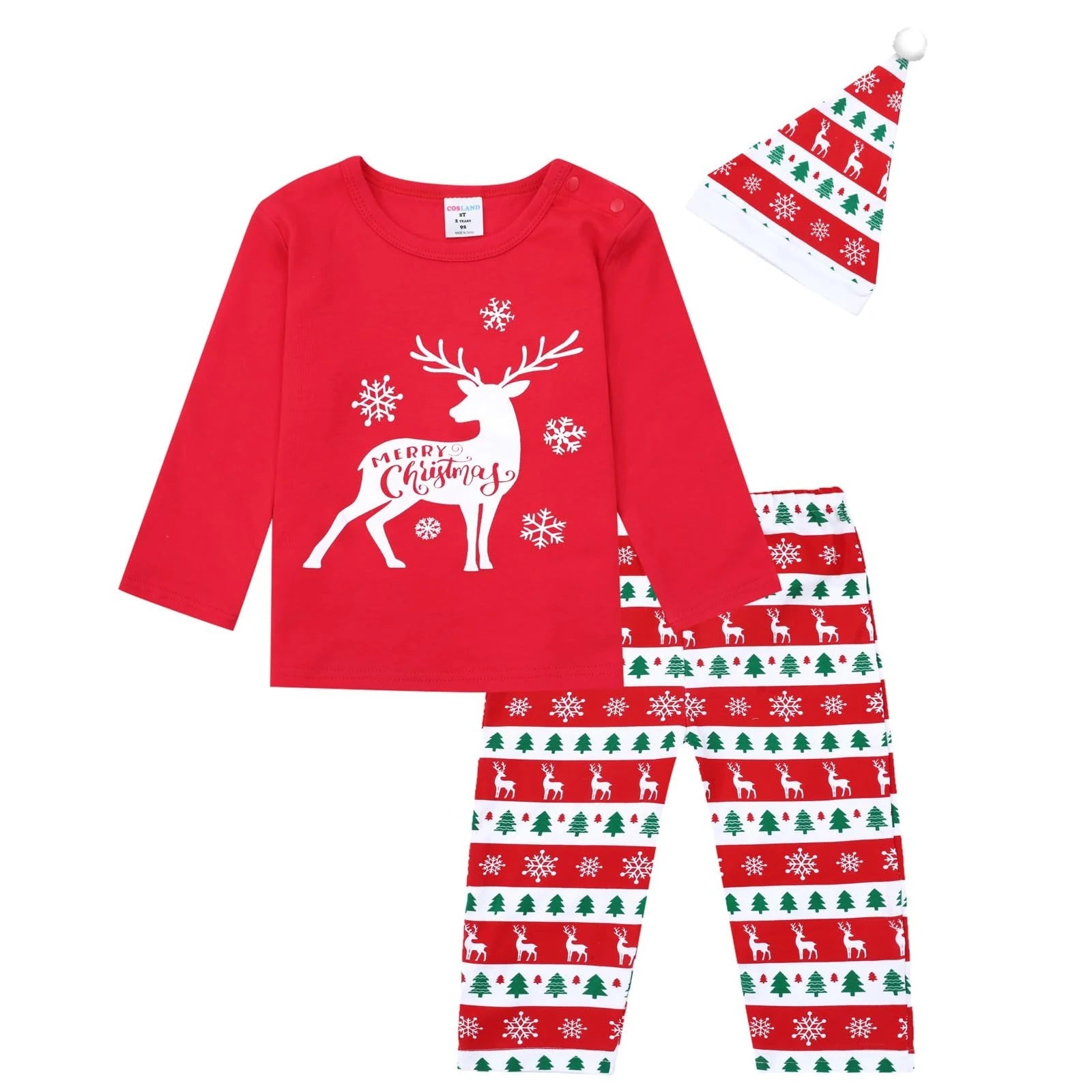 Baby kerstkleding set - Uniseks elfenoutfit - Warme winterkleding met broek en trui - Bivakshop