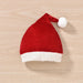 Baby meisjes kerst romper - Fluweel met terry trim - Lange mouwen en kerstmuts - Bivakshop