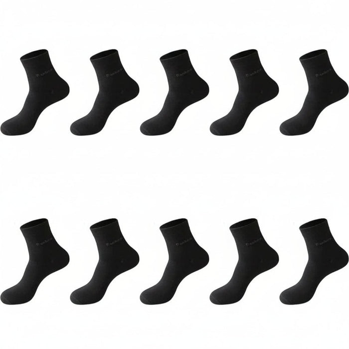 Bamboe Sokken Heren (10 Paar) – Ademend, Anti - Bacterieel & Comfortabel (Maat 38 - 46) - Bivakshop