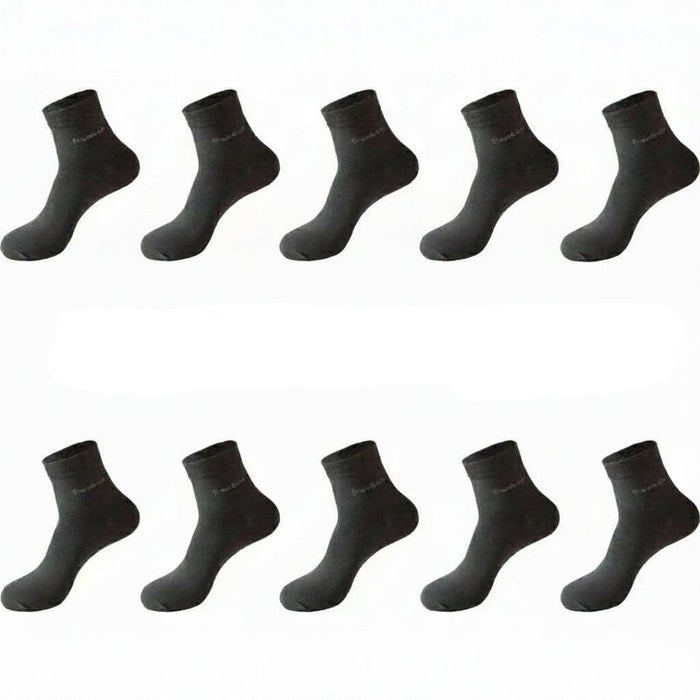 Bamboe Sokken Heren (10 Paar) – Ademend, Anti - Bacterieel & Comfortabel (Maat 38 - 46) - Bivakshop