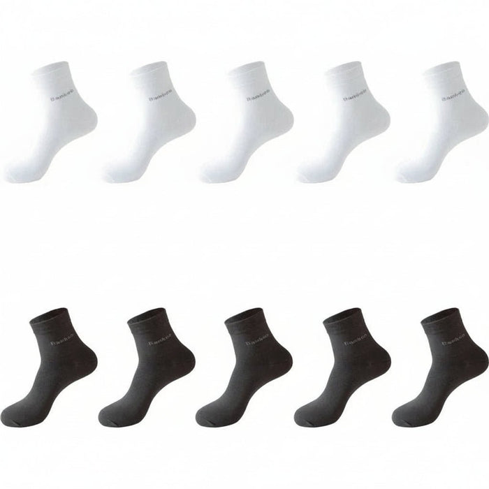 Bamboe Sokken Heren (10 Paar) – Ademend, Anti - Bacterieel & Comfortabel (Maat 38 - 46) - Bivakshop