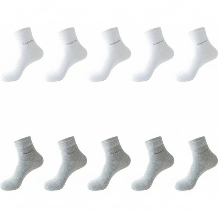 Bamboe Sokken Heren (10 Paar) – Ademend, Anti - Bacterieel & Comfortabel (Maat 38 - 46) - Bivakshop