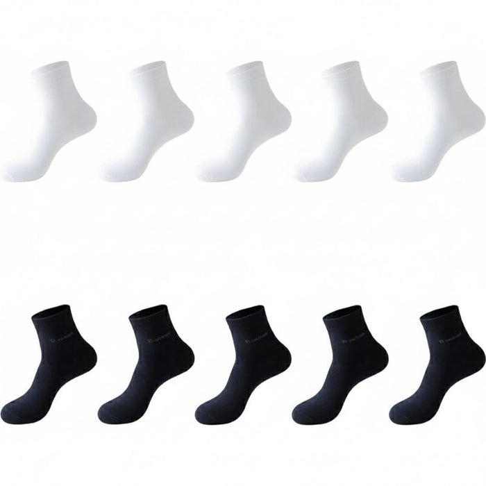 Bamboe Sokken Heren (10 Paar) – Ademend, Anti - Bacterieel & Comfortabel (Maat 38 - 46) - Bivakshop