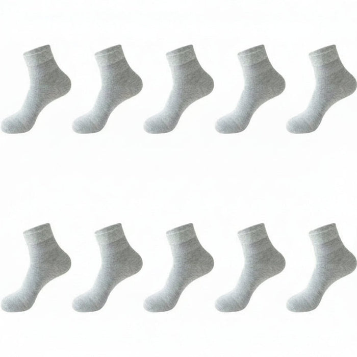 Bamboe Sokken Heren (10 Paar) – Ademend, Anti - Bacterieel & Comfortabel (Maat 38 - 46) - Bivakshop