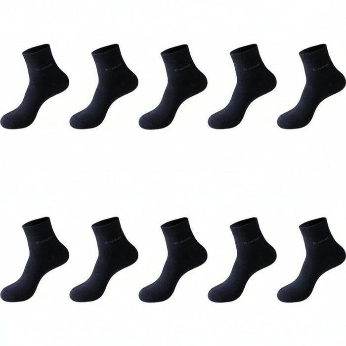 Bamboe Sokken Heren (10 Paar) – Ademend, Anti - Bacterieel & Comfortabel (Maat 38 - 46) - Bivakshop